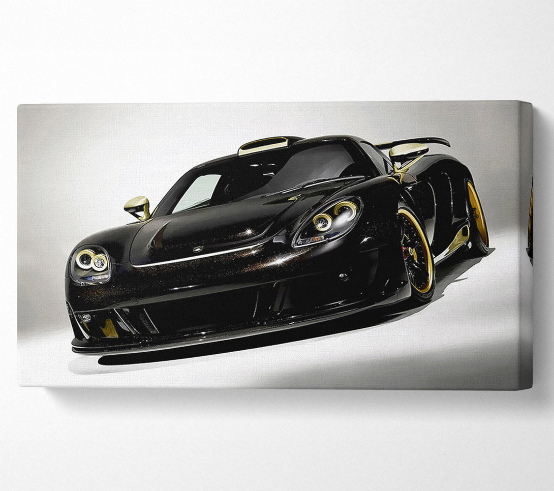  A Canvas Print of Lamborghini Black Gold Canvas Art