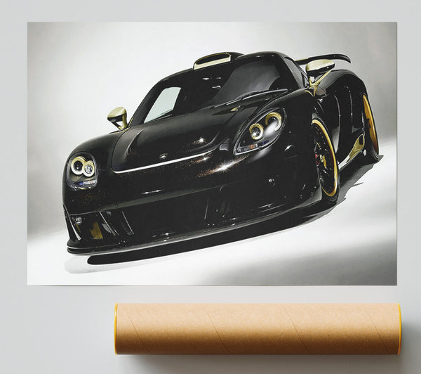 Lamborghini Black Gold Poster