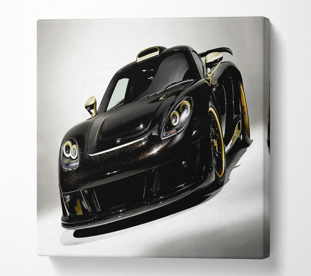  A Canvas Print of Lamborghini Black Gold Canvas Art