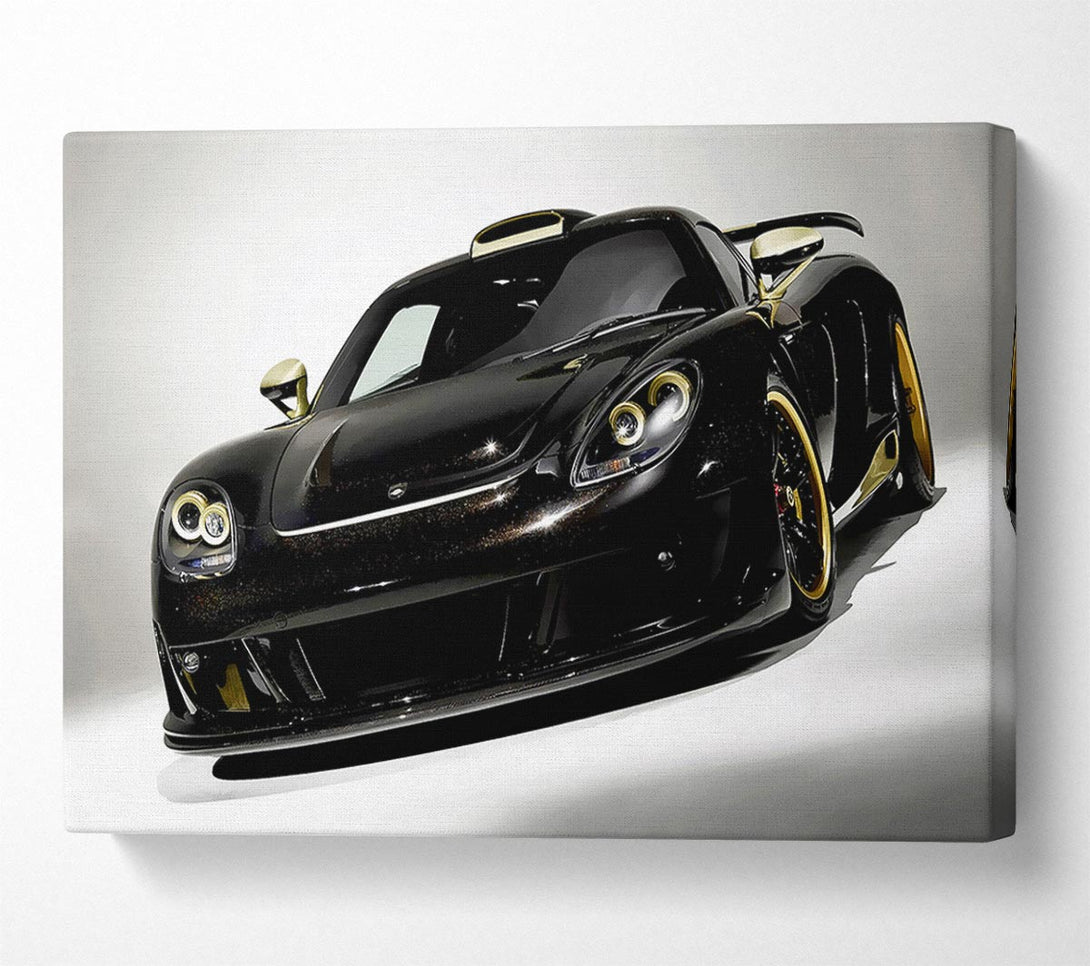  A Canvas Print of Lamborghini Black Gold Canvas Art
