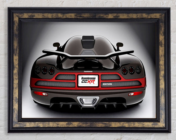 Koenigsegg CCXR Rear Framed Print