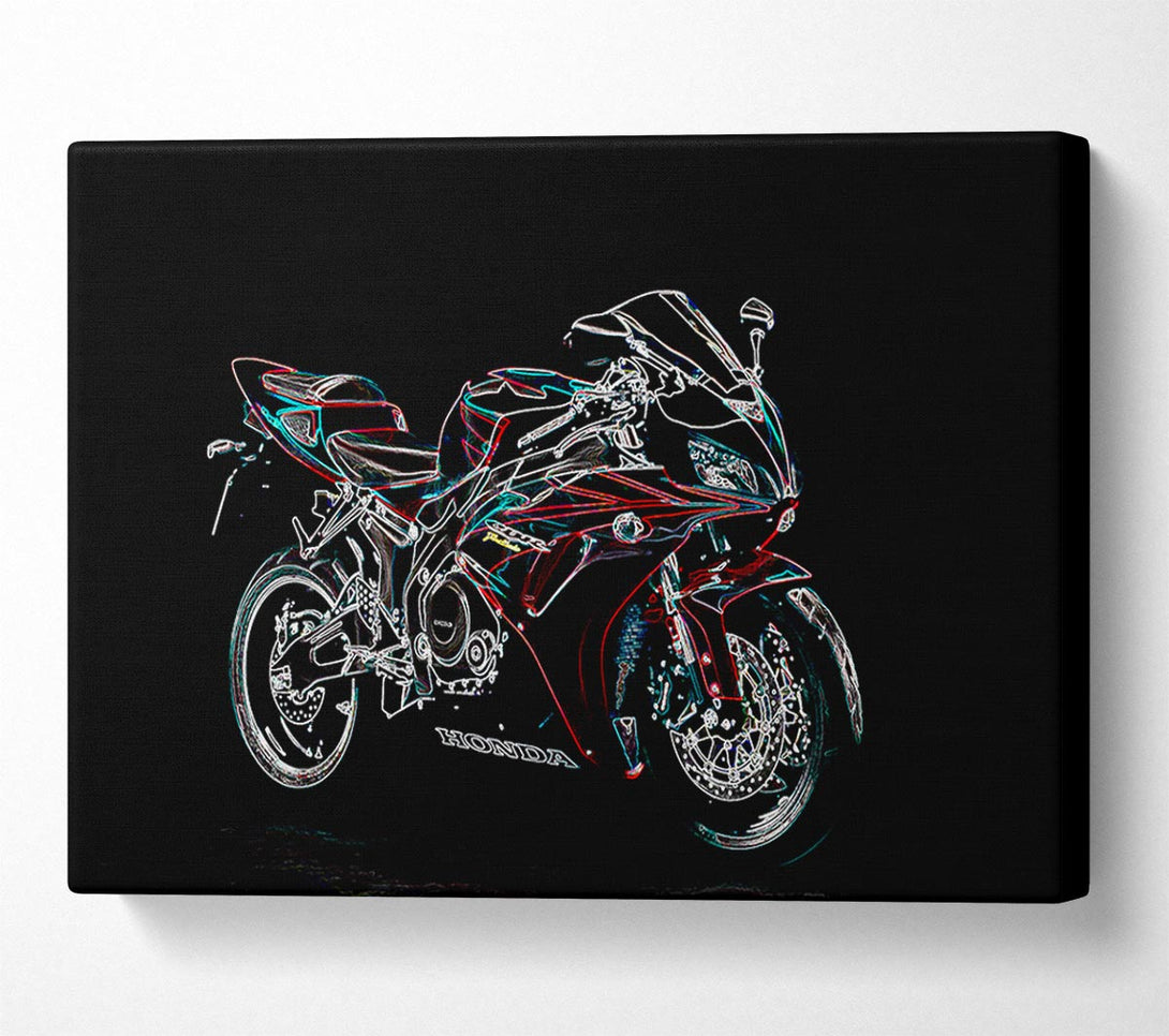  A Canvas Print of Honda Cbr Canvas Wall Art