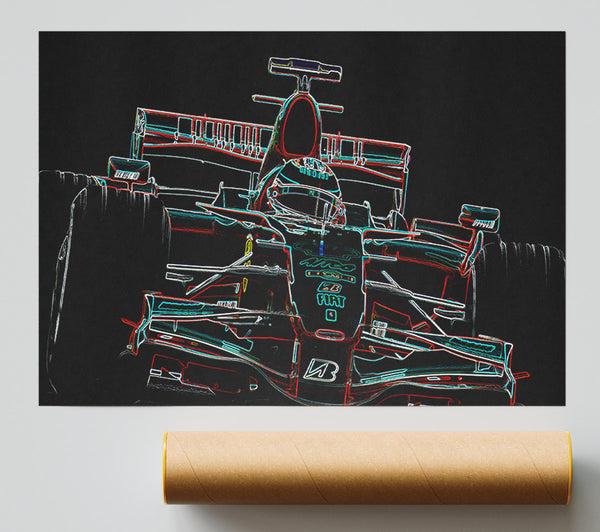 Formula One Track Giclee Print