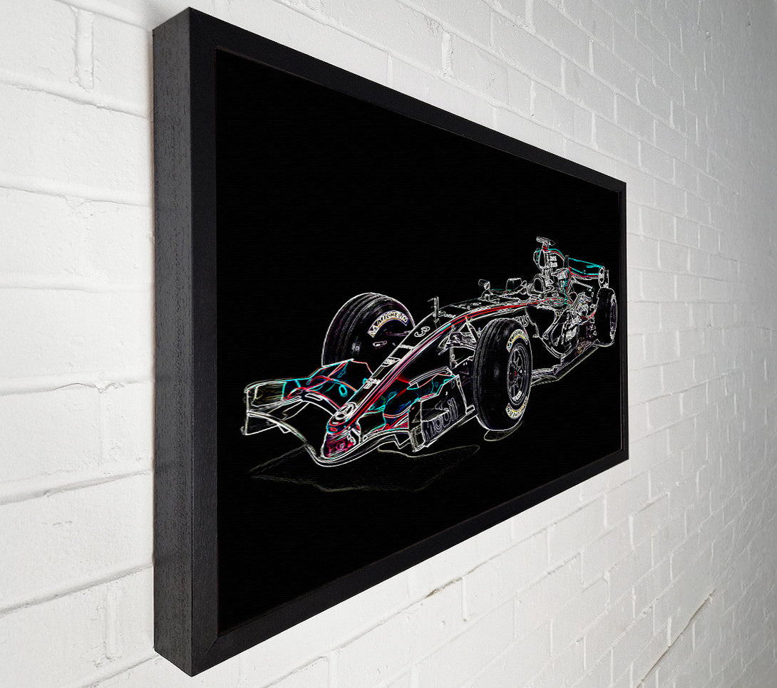  A Canvas Print of Formula One Side Profile 2 Canvas Print