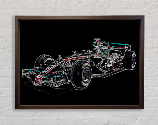 Formula One Side Profile 2 Framed Print