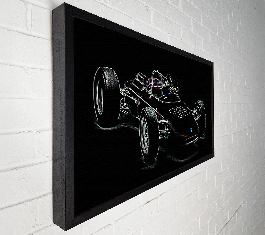  A Canvas Print of Formula One Retro Canvas Print