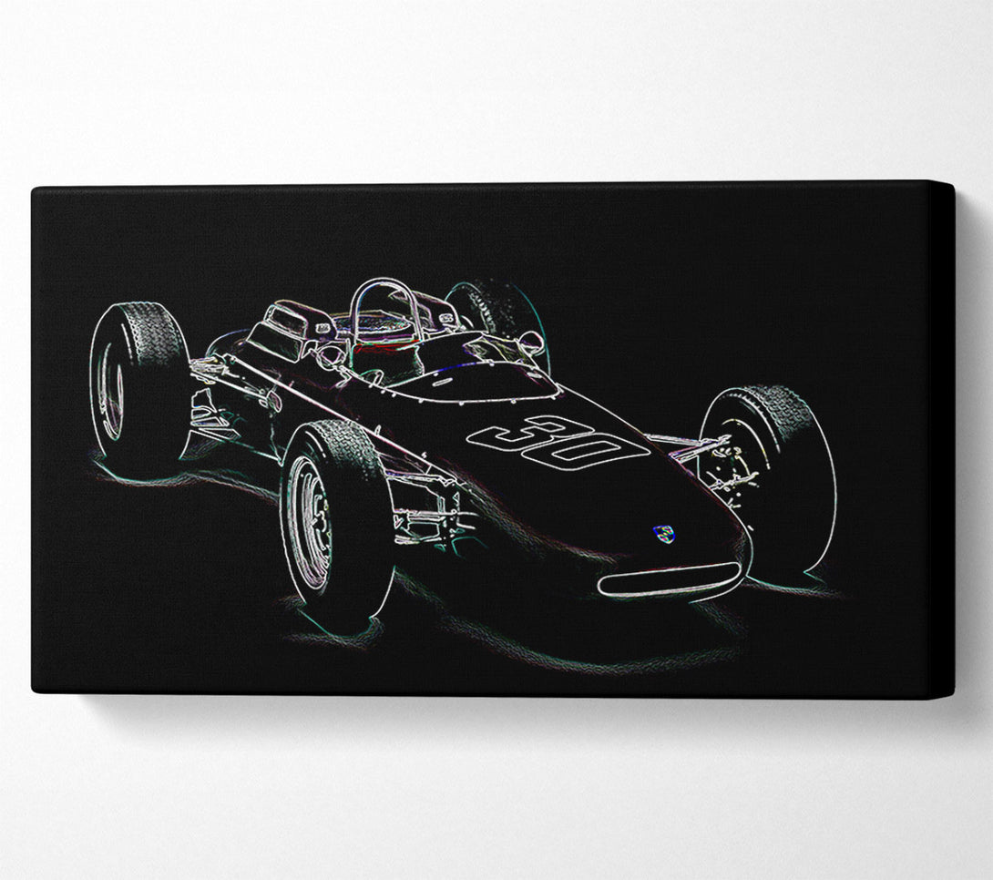  A Canvas Print of Formula One Retro Canvas Print