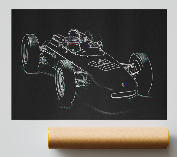 Formula One Retro Poster