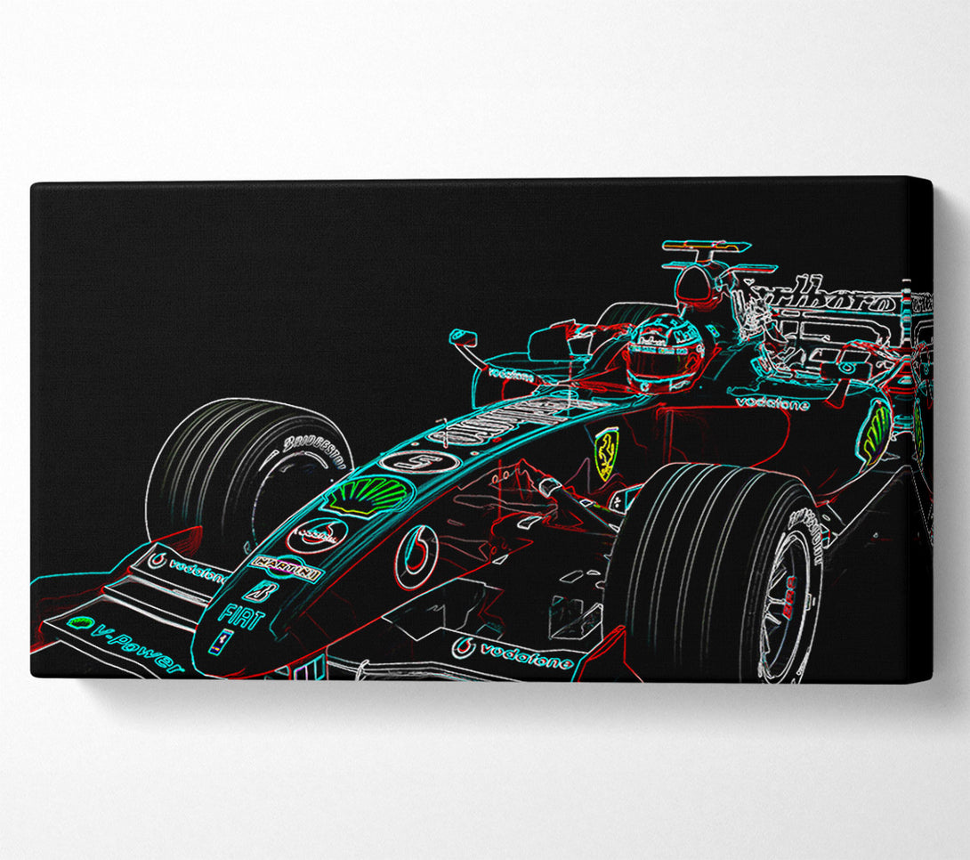  A Canvas Print of Formula One Profile Canvas Wall Art