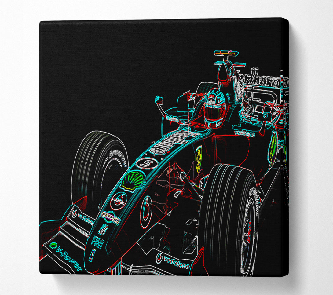  A Canvas Print of Formula One Profile Canvas Wall Art