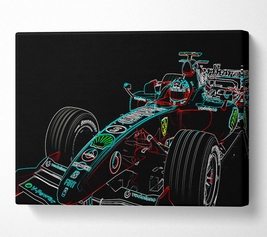  A Canvas Print of Formula One Profile Canvas Wall Art