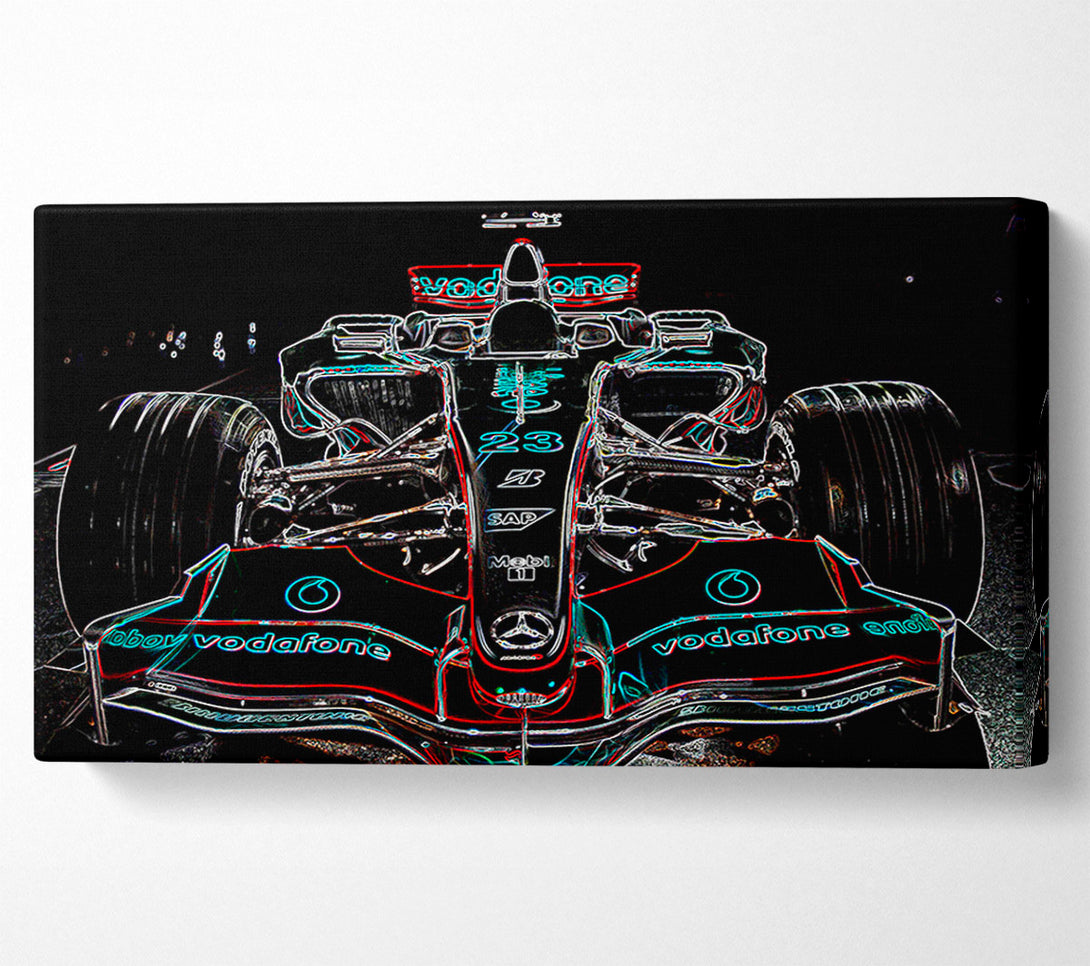  A Canvas Print of Formula One Pole Postion Canvas Print