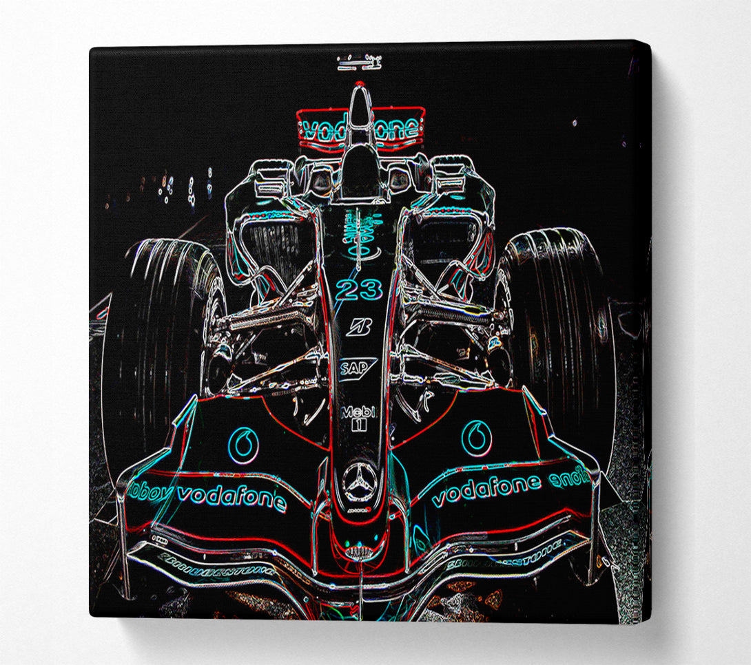  A Canvas Print of Formula One Pole Postion Canvas Print
