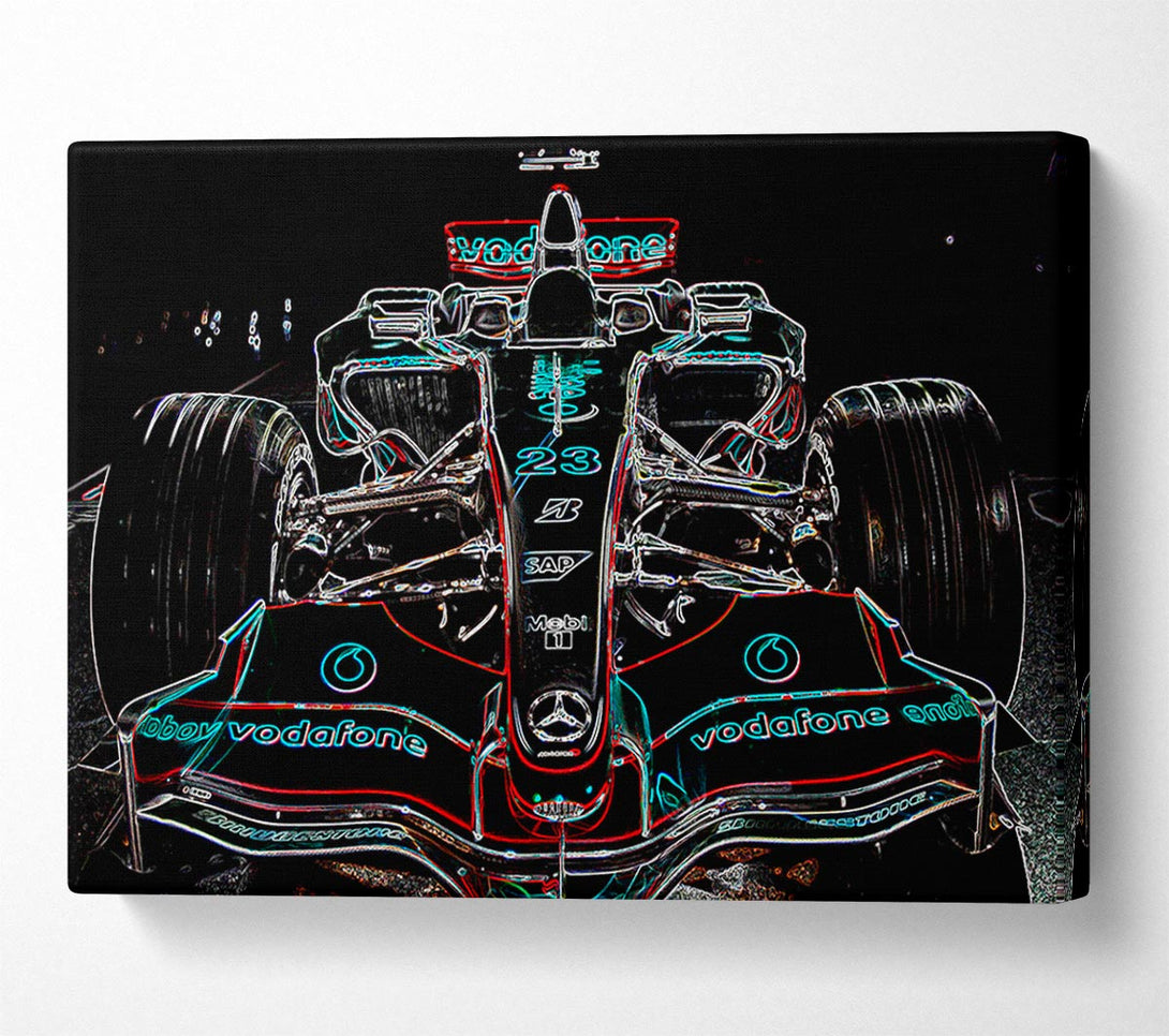  A Canvas Print of Formula One Pole Postion Canvas Print