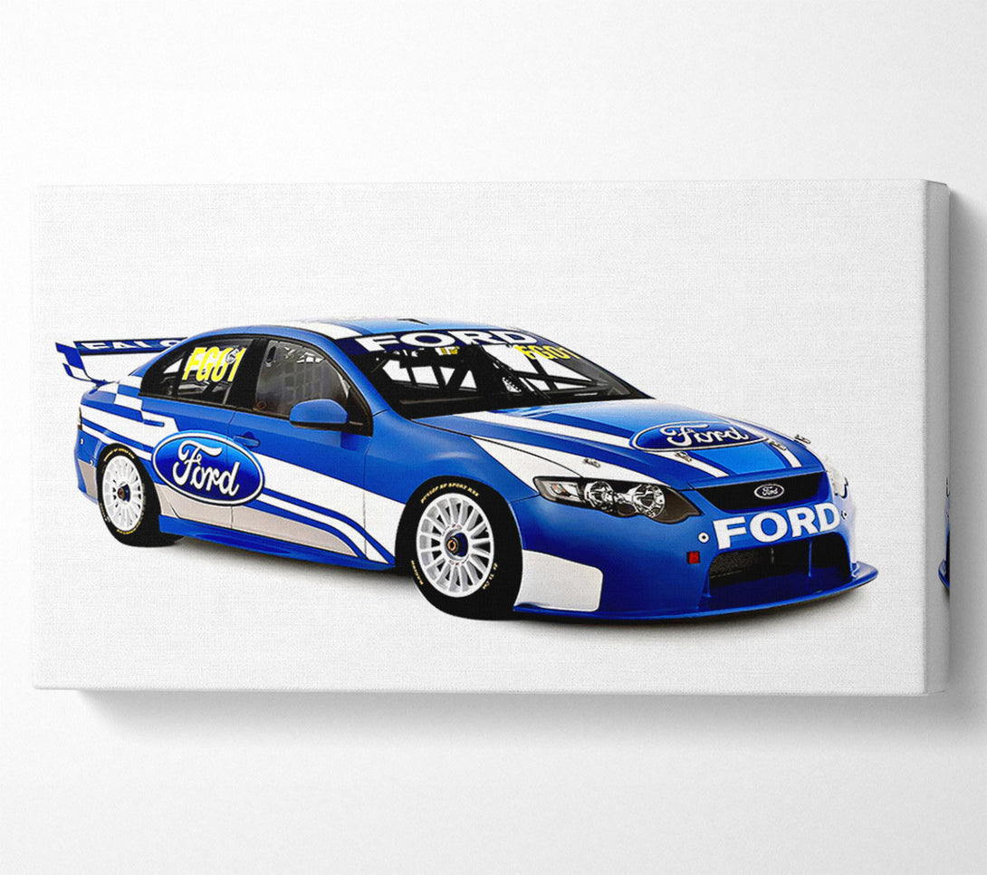  A Canvas Print of Ford Track Car Canvas Art