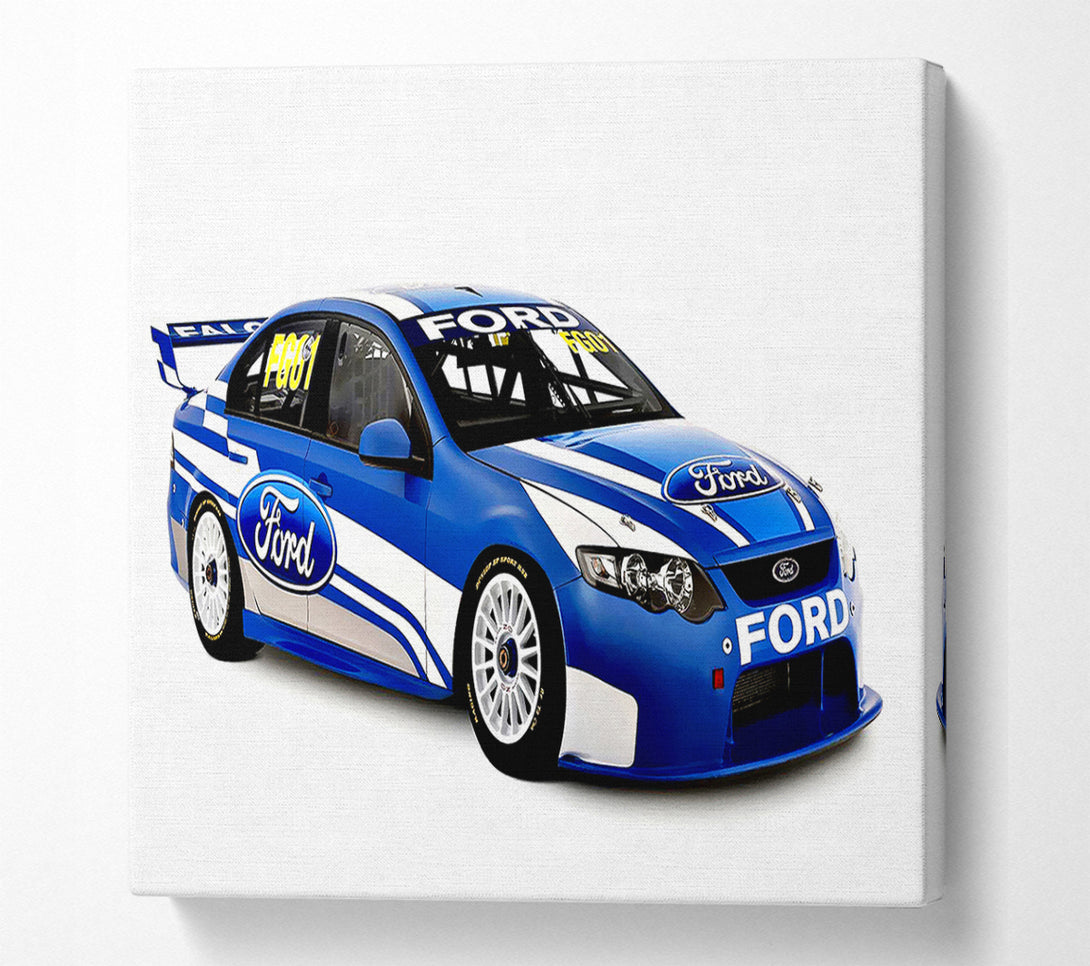  A Canvas Print of Ford Track Car Canvas Art