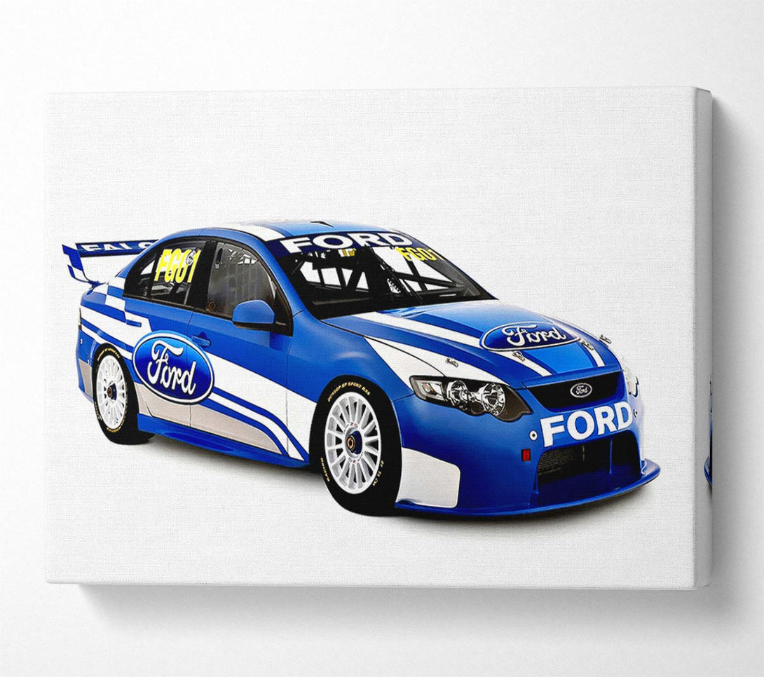  A Canvas Print of Ford Track Car Canvas Art