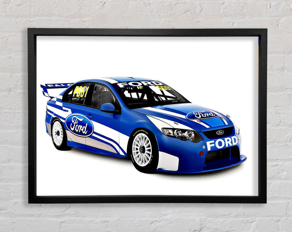 Ford Track Car Framed Print