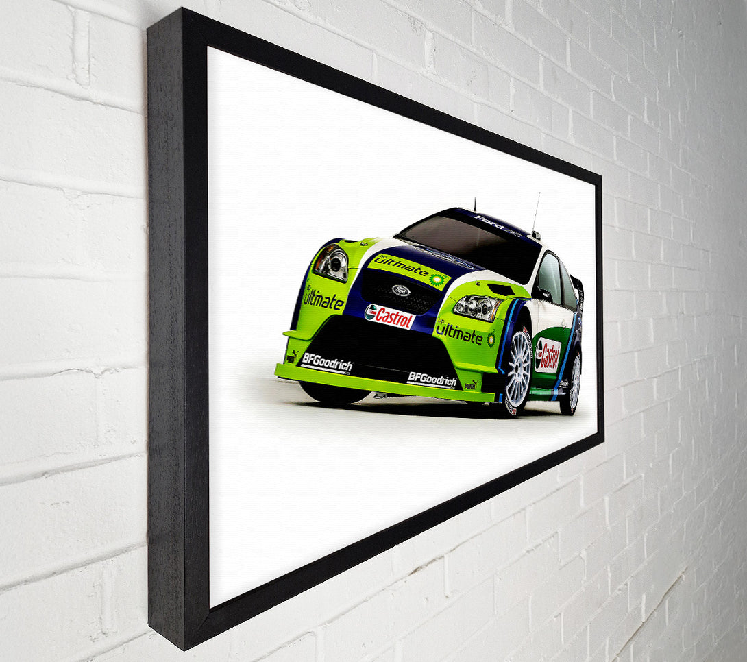  A Canvas Print of Ford Focus Rally Car Canvas Print