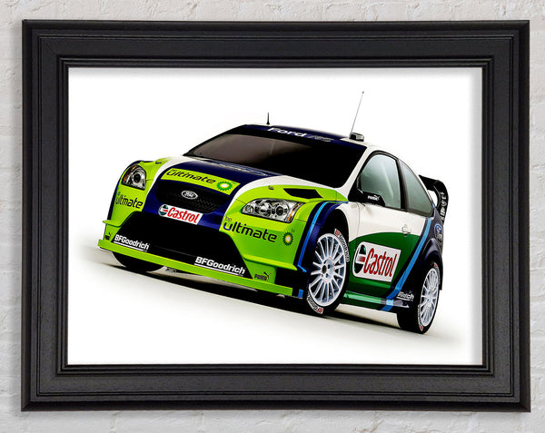 Ford Focus Rally Car Framed Print
