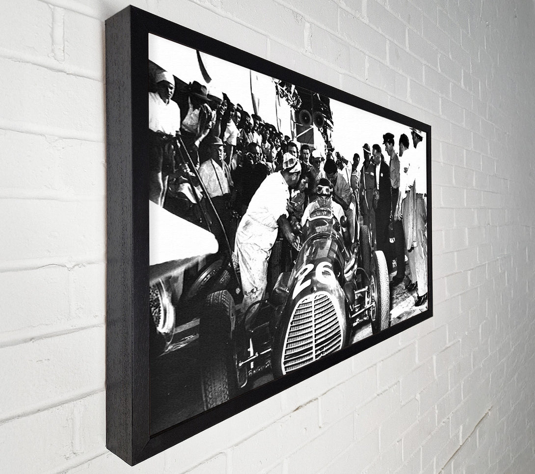  A Canvas Print of First F1 Pit Stop Canvas Print