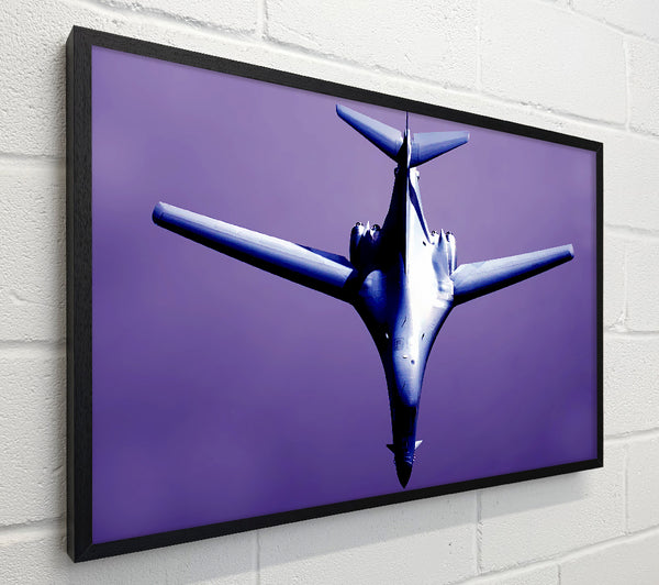 Fighter Plane Purple Skies