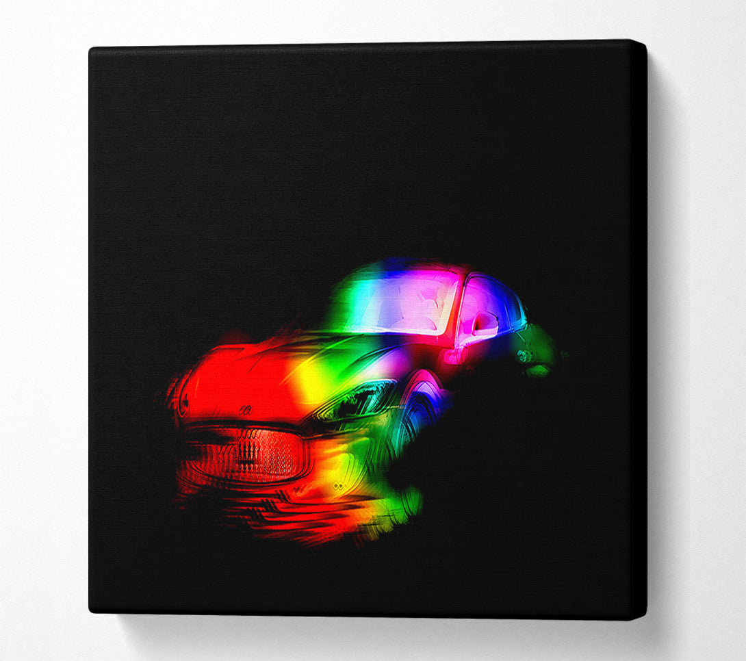  A Canvas Print of Maserati Rainbow Canvas Print