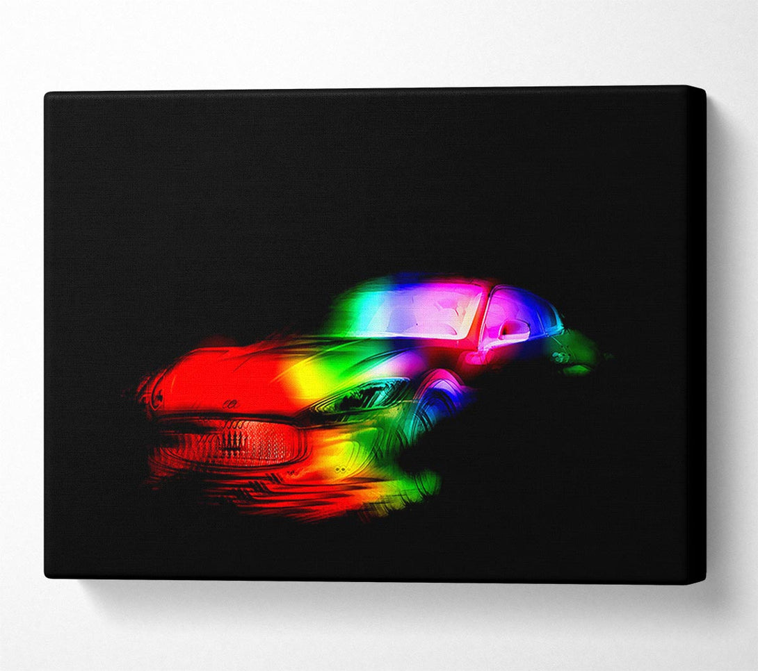  A Canvas Print of Maserati Rainbow Canvas Print