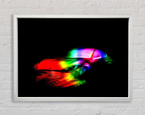 Maserati Rainbow Framed Print