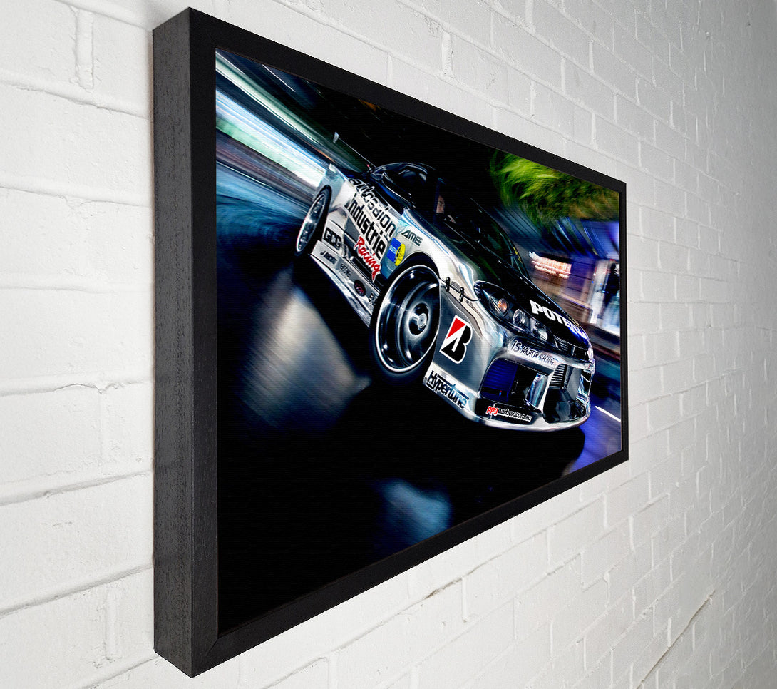  A Canvas Print of Drift Racer Canvas Wall Art