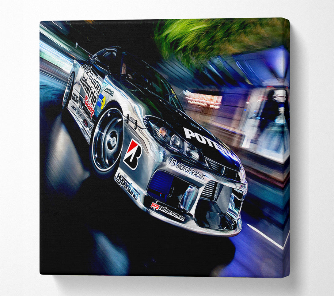  A Canvas Print of Drift Racer Canvas Wall Art