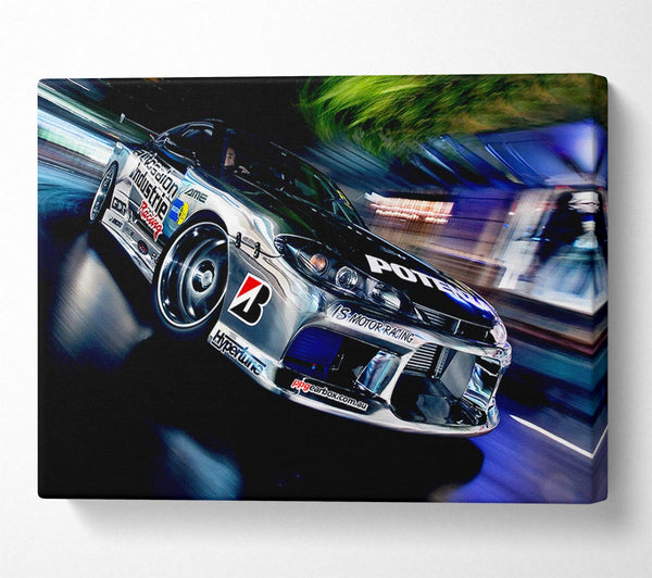  A Canvas Print of Drift Racer Canvas Wall Art