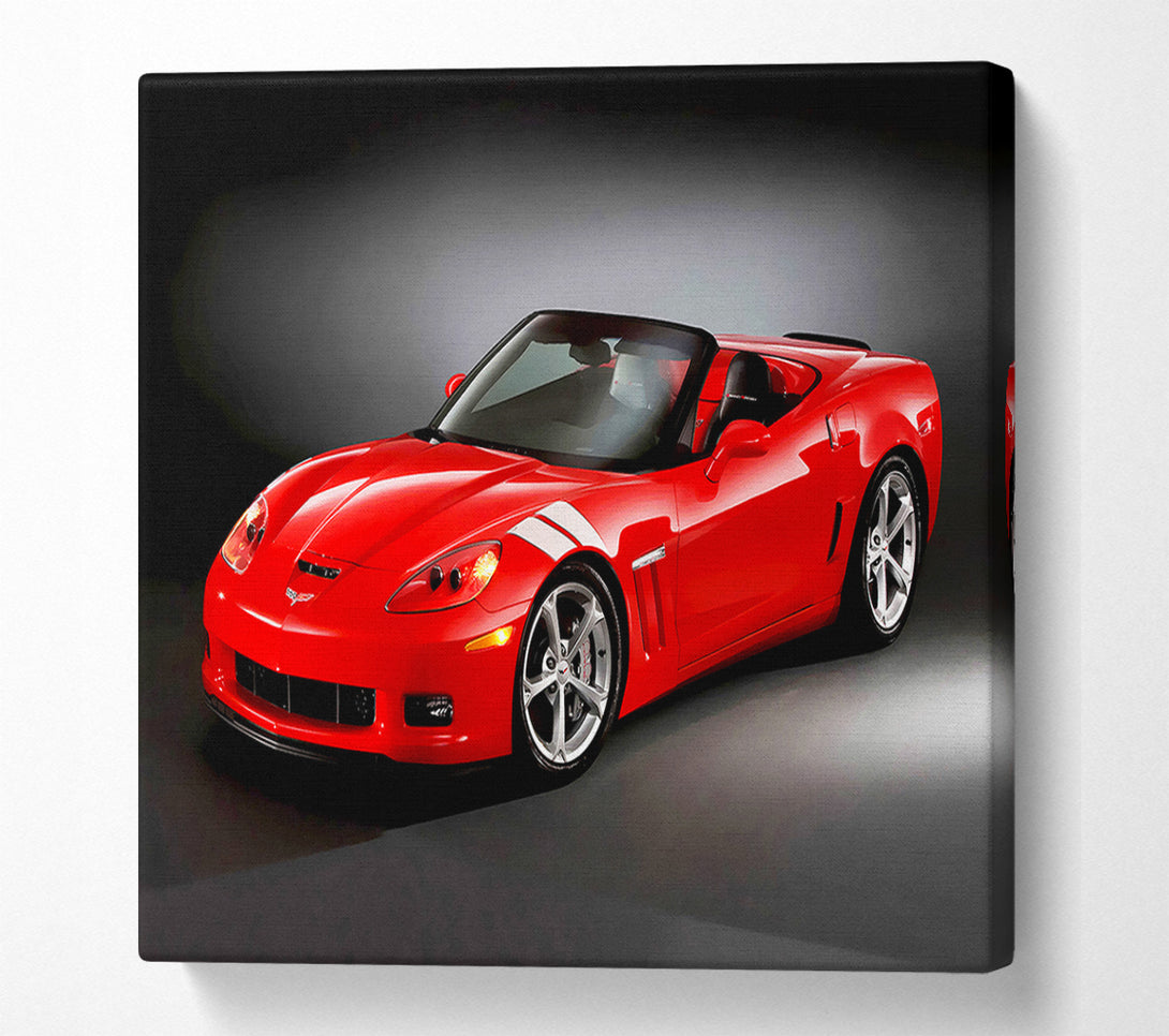  A Canvas Print of Dodge Viper Red Canvas Wall Art