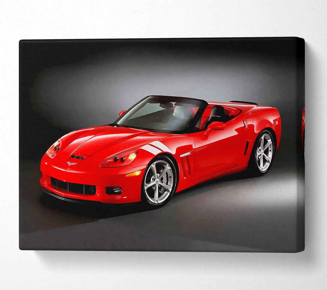  A Canvas Print of Dodge Viper Red Canvas Wall Art