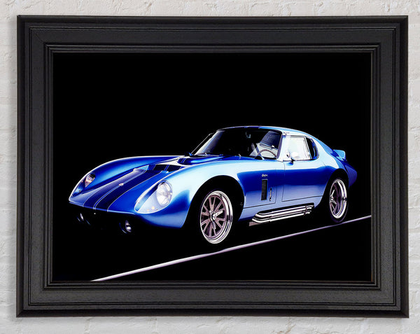Dodge Viper Electric Blue Framed Print