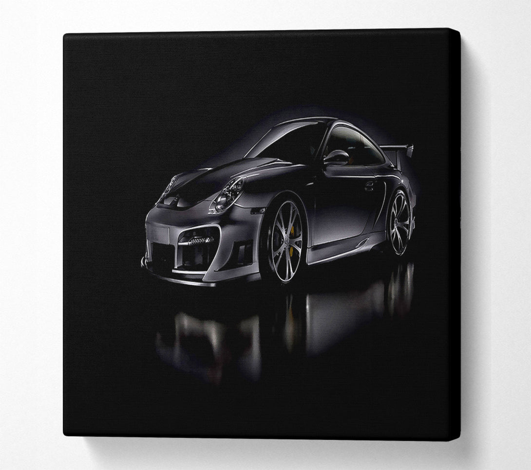  A Canvas Print of Dark Porsche GT Street Racing Canvas Wall Art