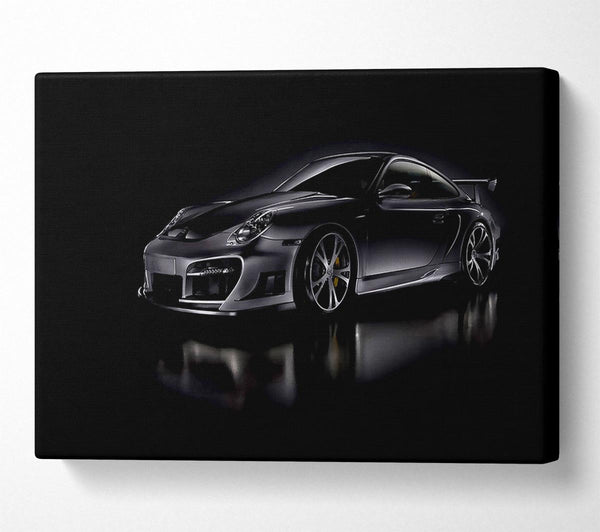  A Canvas Print of Dark Porsche GT Street Racing Canvas Wall Art