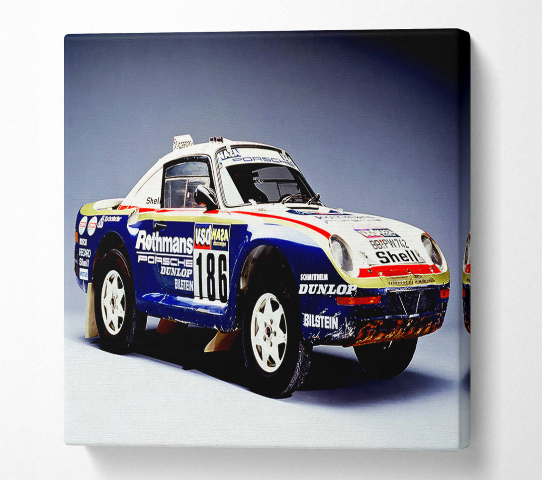  A Canvas Print of Dakar Rally Porsche Canvas Wall Art