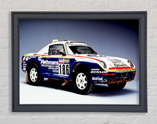 Dakar Rally Porsche Framed Print