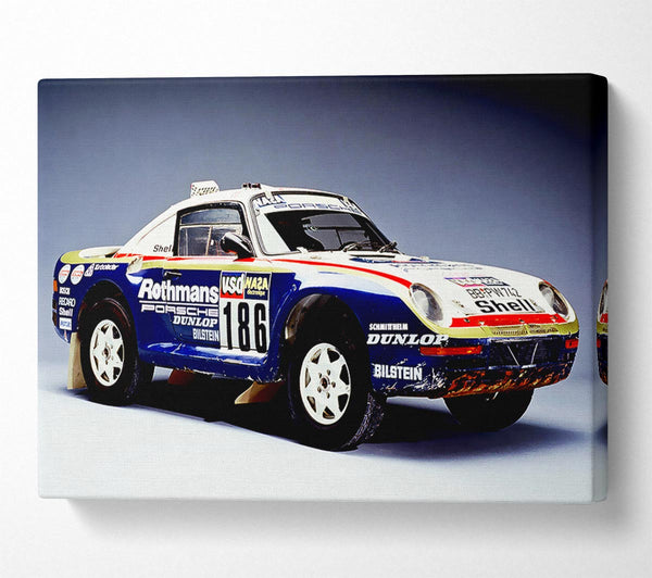  A Canvas Print of Dakar Rally Porsche Canvas Wall Art