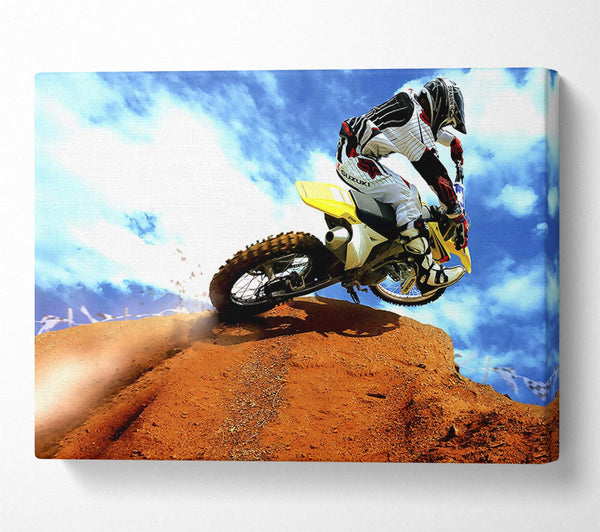  A Canvas Print of Crazy Motocross Bike Canvas Art