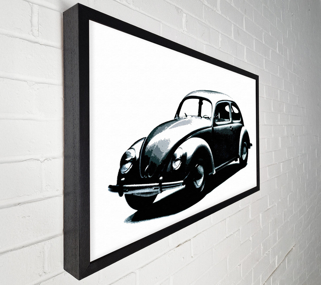  A Canvas Print of Classic Vw Beetle Canvas Wall Art