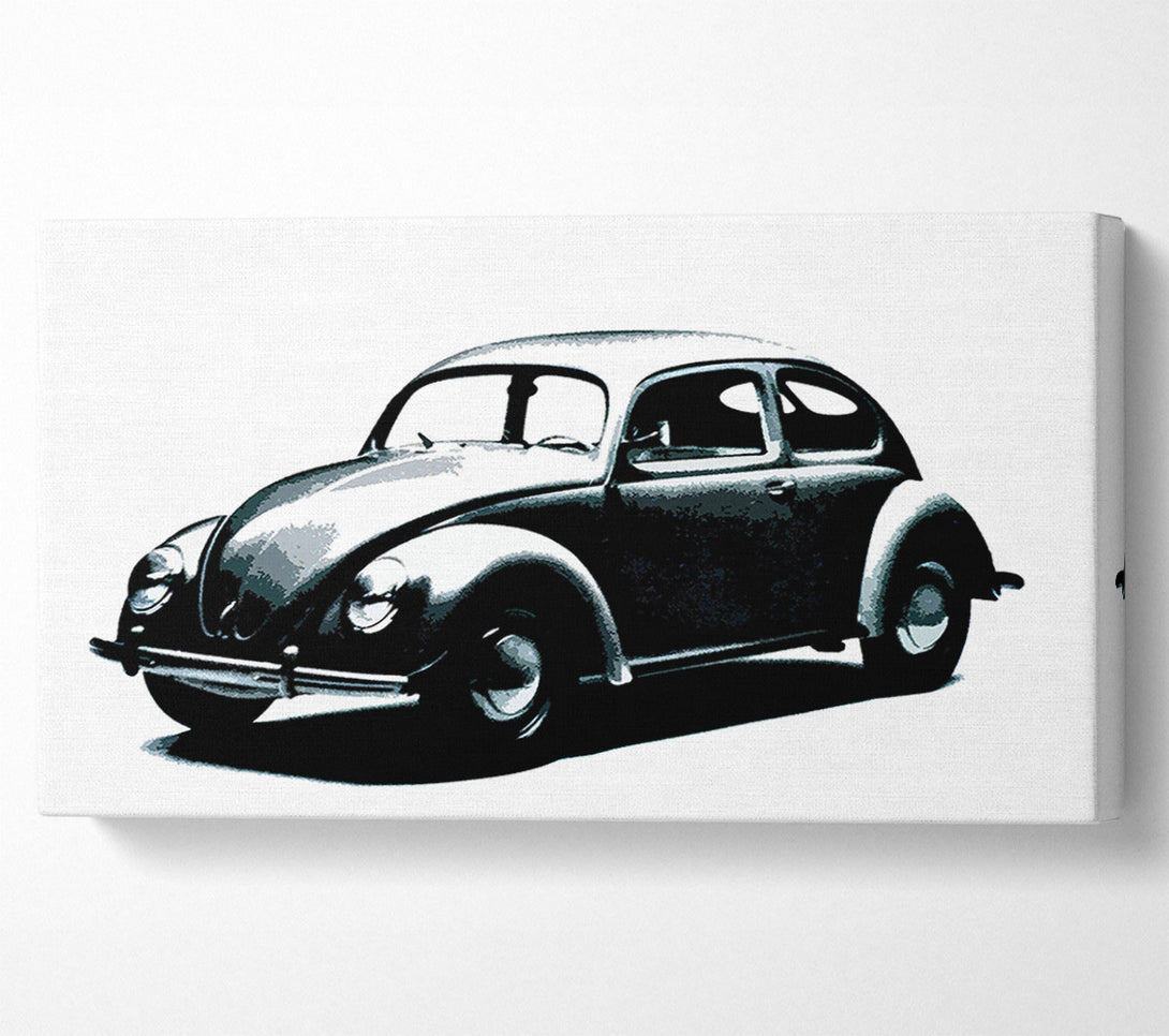  A Canvas Print of Classic Vw Beetle Canvas Wall Art