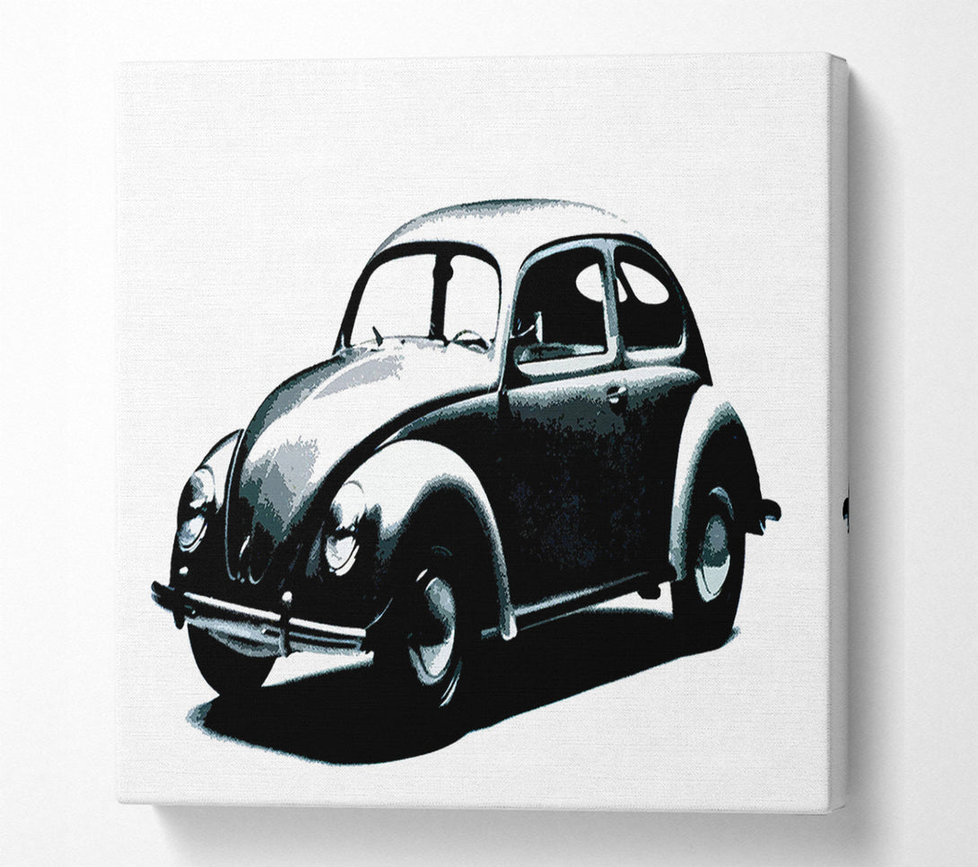  A Canvas Print of Classic Vw Beetle Canvas Wall Art