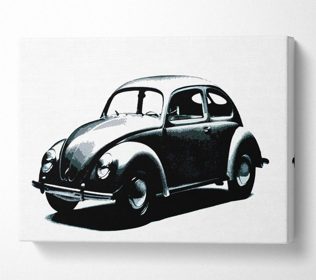  A Canvas Print of Classic Vw Beetle Canvas Wall Art
