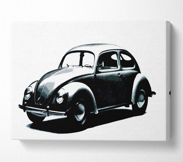  A Canvas Print of Classic Vw Beetle Canvas Wall Art