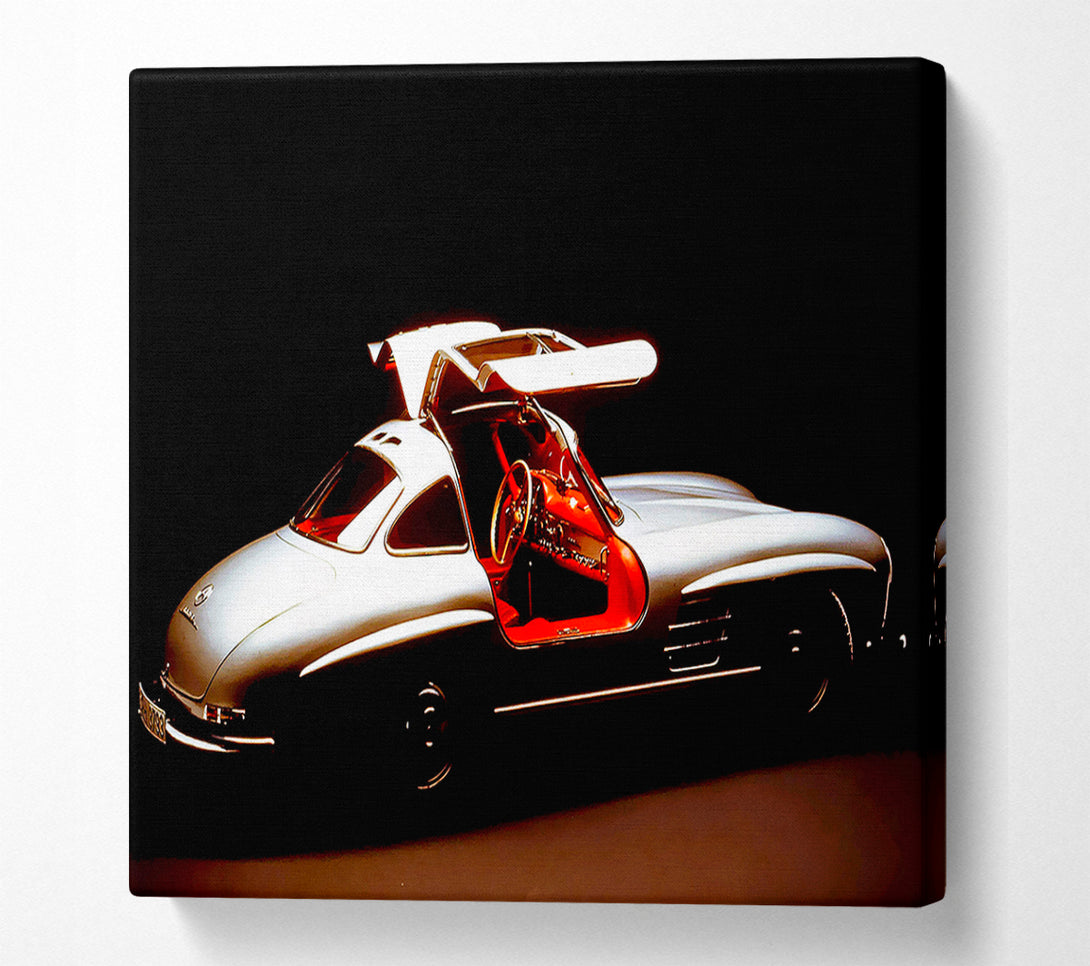  A Canvas Print of Classic Bat Winged Car Canvas Art