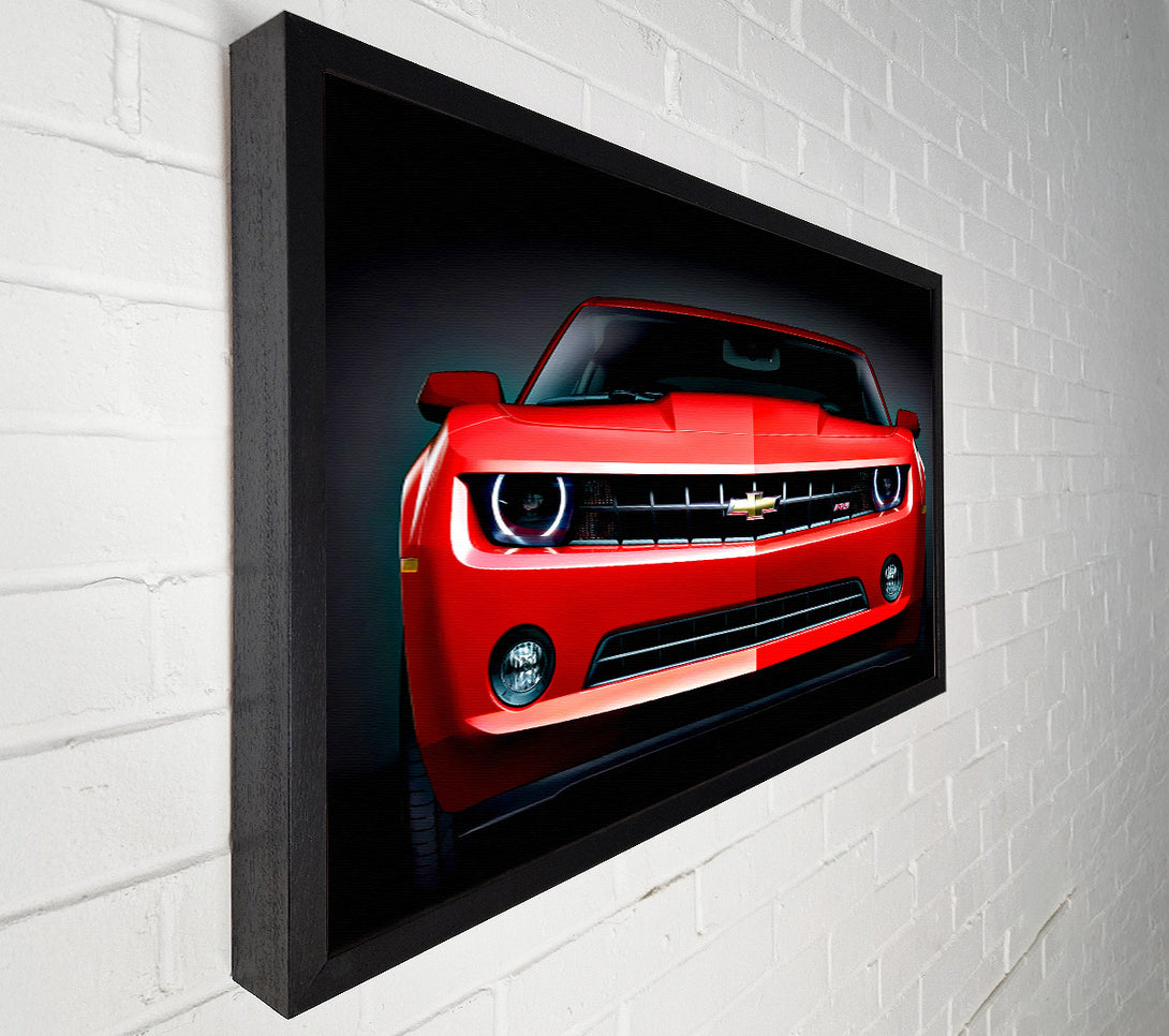  A Canvas Print of Chevy Camaro Front Grill Canvas Wall Art