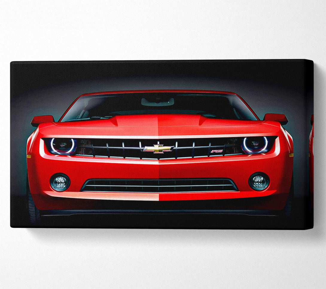  A Canvas Print of Chevy Camaro Front Grill Canvas Wall Art