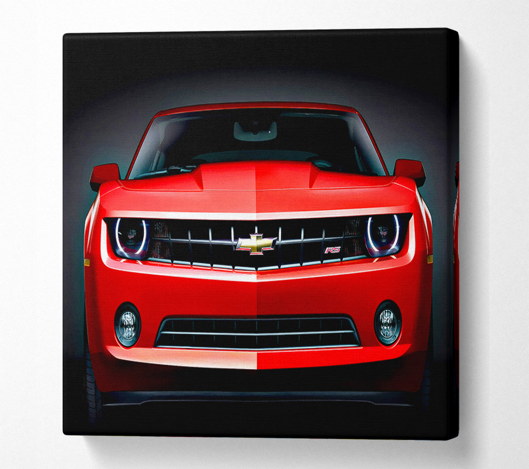  A Canvas Print of Chevy Camaro Front Grill Canvas Wall Art